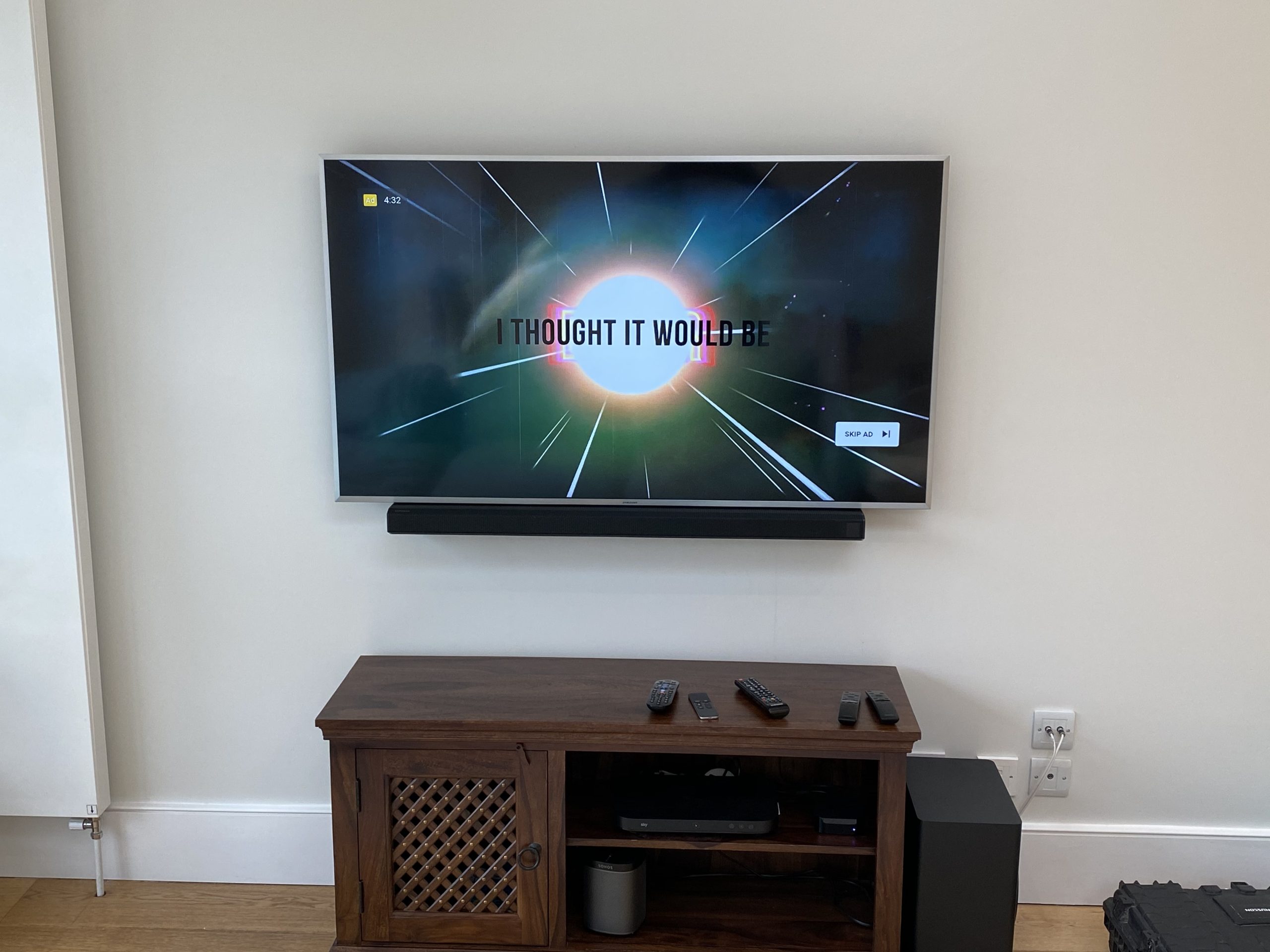 Soundbar installation